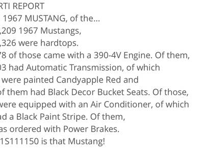 Ford Mustang 390 S-Code