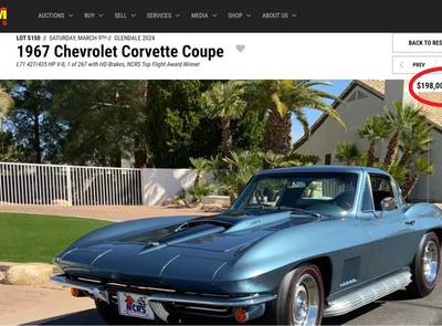 Corvette Sting Ray 427cui 435hp NCRS Top